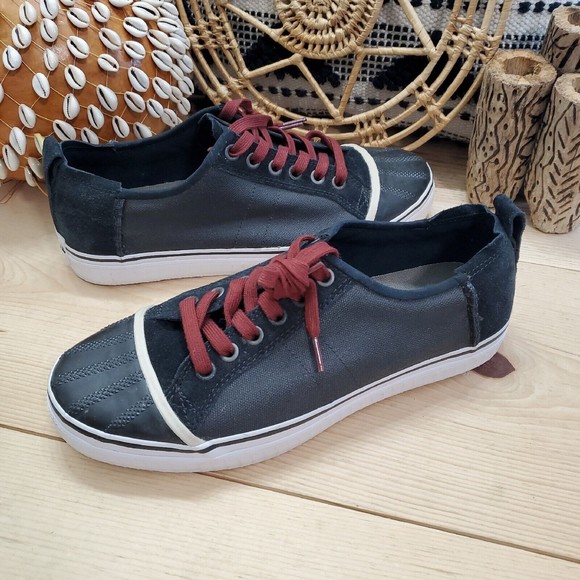 Sorel Sentry Distressed Leather Sneakers Colorblock Gray Black Men's 11.5 EUC - Picture 15 of 15